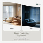 CHICOLOGY Window Shade, Mini Blind, Midnight White, 42x84 inches - Image 2