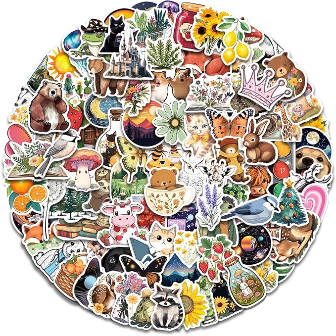 AOWDIAO 150 Pcs Aesthetic Stickers Pack - Waterproof, Durable Designs for Teens, Kids, and Adults - Ideal for Parties, Gifts, and School Projects