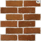 COMSTICKC 3D Faux Brick Wall Panels Peel and Stick Wall Stickers, Small Size by COMSTICKCDECOR