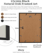 iHery Premium Natural Black OAK Wood 12x16in Everything You Can Imagine Is Real - Image 6