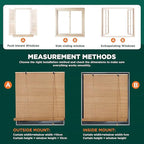 Bamboo Roller Blinds Shades, Outdoor Bamboo Roll Up, Vertical Lifting, - Image 7
