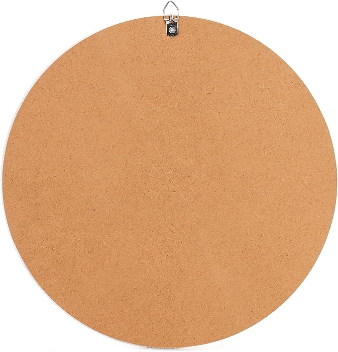 Eorbow Boho Wall Mounted Mirror, 12 Inch Round Wooden Bead Hanging Mirrors - Image 3