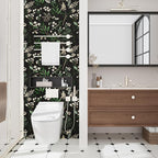 Laatse Dark Floral Wallpaper Peel and Stick Green Leaf Wallpaper Vintage - Image 6