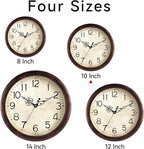 KECYET Wall Clock 10 Inch Vintage Wall Clocks Battery Operated Quartz Silent - Image 2