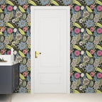 Boho Wallpaper Peel and Stick, Dark Green Vintage Floral Contact Paper - Image 7