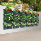 Vertical Wall Planter with 24 Pots, Hanging Garden Plant Flowerpot Holder - Image 4