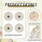 Weysat 4 Pcs Vintage Hooks for Wall Wood Farmhouse Towel Hooks Shabby Chic Wall - Image 3