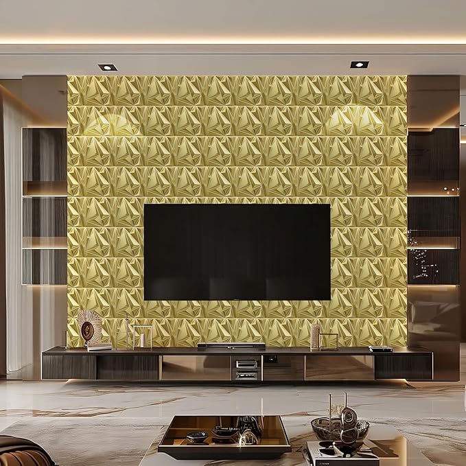 STICKGOO 3D Wall Panels for Interior Wall Decor, Lightning Diamond Textured - Image 8