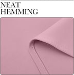 NICETOWN Kitchen Curtains, Short Blackout Drapes, Rouge Pink, Thermal Insulated - Image 6