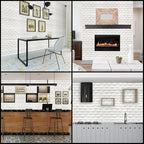 YU LI 3DH 3D Wall Panels Peel and Stick 20PCS White Foam Brick Wallpaper - Image 4