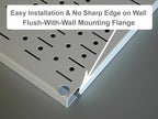 Wall Control Pegboard Organizer 4 ft. Metal Pegboard Standard Tool Storage Kit - Image 4