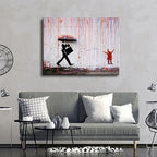 Wieco Art Large Banksy Raining Day or Colorful Graffiti Street Famous Canvas - Image 5