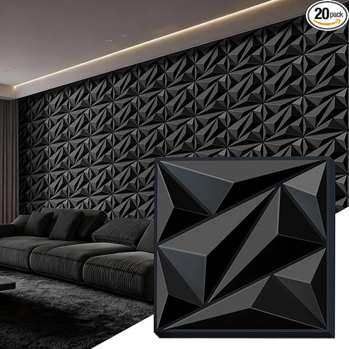 3D Wall Panel for Interior Wall Decor, PVC Wall Panels for Living Room Bedroom by janasse
