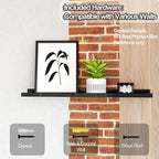 Long Floating Shelves for Wall Decor, Long Wall Mounted Storage Shelf for - Image 5