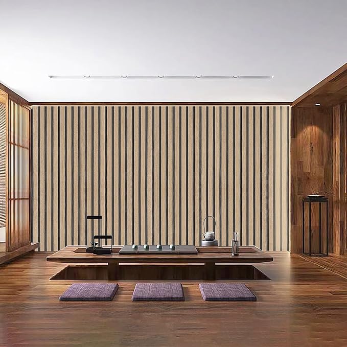 Peel and Stick Wood Slat Wallpaper - Image 5