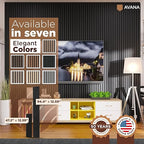 Avana Modern Acoustic Wood Wall Panels – 47.2 x 12.6 Inch Black Oak Acoustic - Image 7