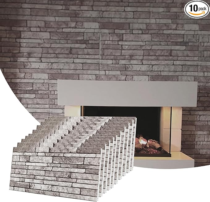 Dundee Deco 3D Wall Panels Faux Brick by DundeeDeco