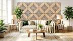 Mollywell Acoustic Panels, PVC Wood-Grain Decor, 12x12 Inch Carved Pattern - Image 8