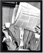 Poster Master Woman Reading Newspaper by PosterMaster