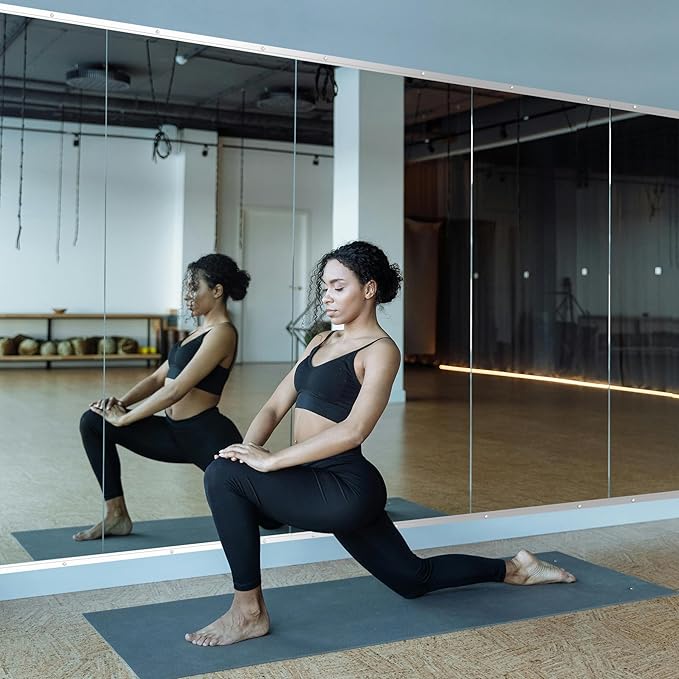 Ruomeng Home Gym Mirror, Large Frameless Body Mirror Tempered Glass - Image 6