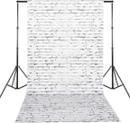 Chuangdi 2pcs 4.5 x 9 Feet Brick Wallpaper Peel and Stick Backdrop Tablecloth - Image 4