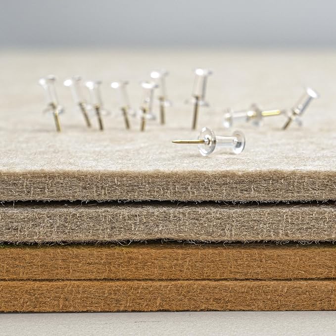 Bulletin Board, 24 x 18 inches Felt Board Decorative Pin Board, Cork Board - Image 6