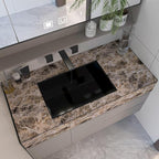 BAYYA Brown Marble Paper Granite Peel and Stick Kitchen Backsplash Wallpaper - Image 4