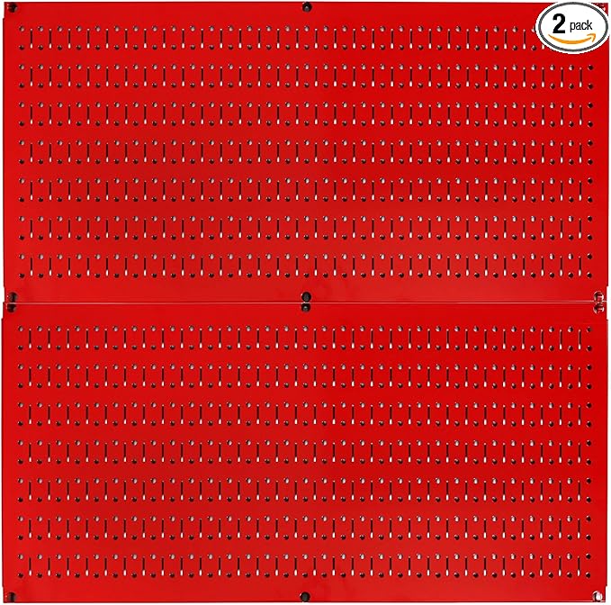 Wall Control Pegboard Rack Horizontal Metal Pegboard Garage Tool Storage Pack by Wall+Control