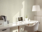Guvana Grasscloth Peel and Stick Wallpaper Cream Textured Contact Paper Modern - Image 3