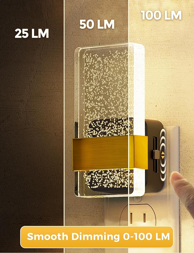 L LOHAS LED Night Light, Bathroom Night Lights Plug Into Wall - Image 3