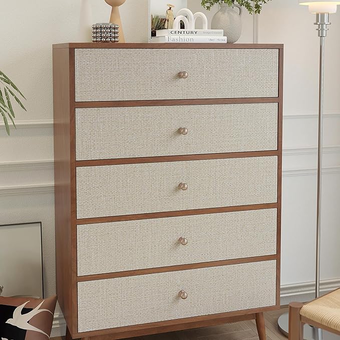 VEELIKE Beige Grasscloth Wallpaper Textured Peel and Stick Grass Cloth Wallpaper - Image 8