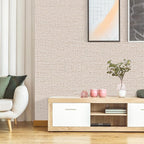 Beige Grasscloth Contact Paper 15.75x196.85inch Peel and Stick Wallpaper - Image 6