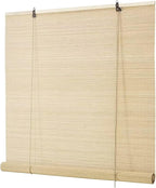 Bamboo Roller Blinds Shades, Outdoor Bamboo Roll Up, Vertical Lifting, by BAYUE