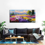 Flower Wall Art Vintage White Floral Canvas Pictures Abstract Blooming Flower - Image 5