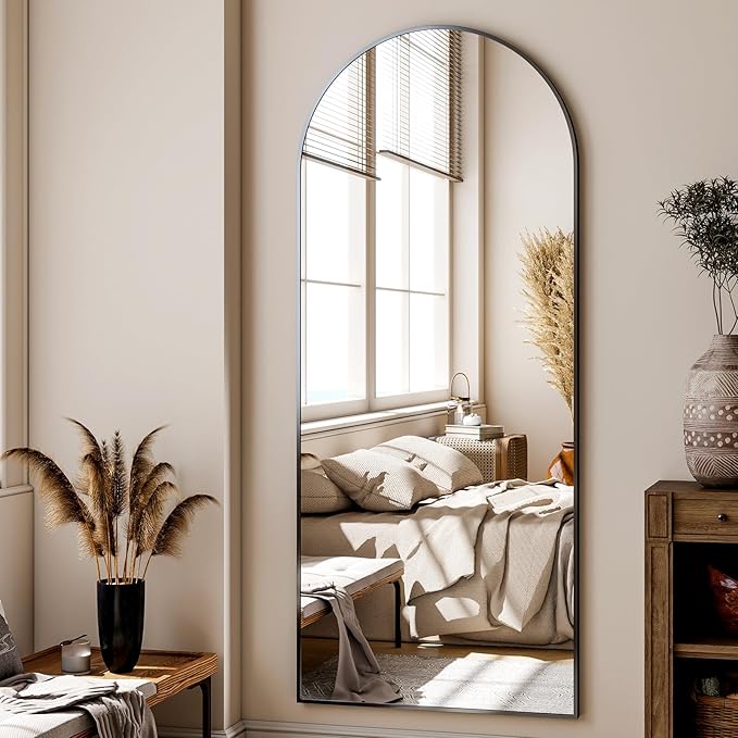 XRAMFY 24x68 Arched Full Length Mirror Floor Mirrors - Image 4