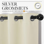 NICETOWN Kitchen Curtains for Decoration, Thermal Insulated Grommet Room - Image 3