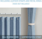AJAZZ 100% Blackout Magnetic Door Curtain Pleated Door Curtain Accordion Doors - Image 3