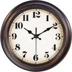 Yoiolclc Vintage Wall Clock 8 Inch Retro Silent Small Wall Clocks Battery by YoiolclcWallClock