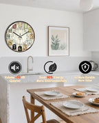 Decorative Wall Clocks Batterys Operated, Retro Wall Clock - Image 5