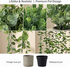 5 pcack Fake Hanging Plants for Wall Home Room Office, Small Fake Plants Decor - Image 6