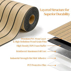 VEELIKE Tan Birch Wood Slat Wall Panels Peel and Stick Decorative Faux Wood - Image 8