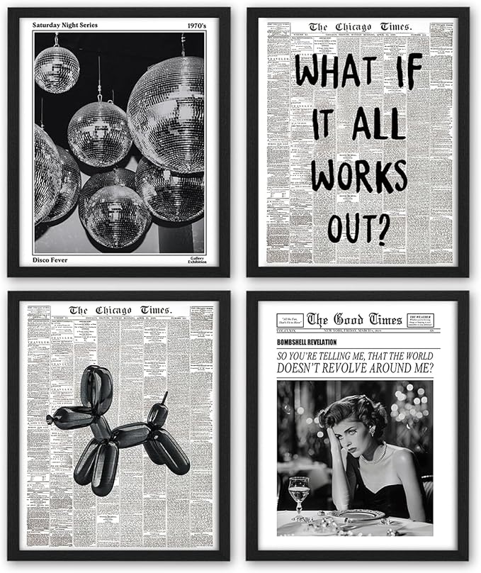 NaZaUK Funky Retro Y2K Wall Art, Prints by Unknown