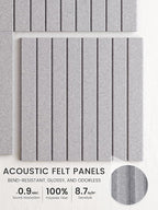 Bumusty Large Cork Board Alternative-48 x 36" Felt Bulletin Board Tiles - Image 3