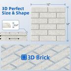 20 Pack Acoustic Panels with Self Adhesive, Soundproof Wall Panels, Brick Sound - Image 5