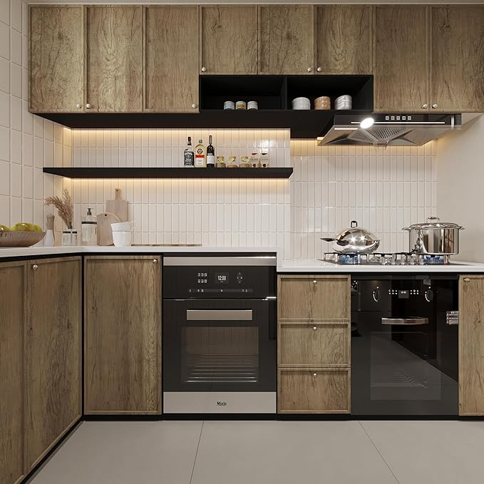 Brown Wood Contact Paper for Cabinets Drawers Wood Grain Vinyl Wrap 3D Wood - Image 4