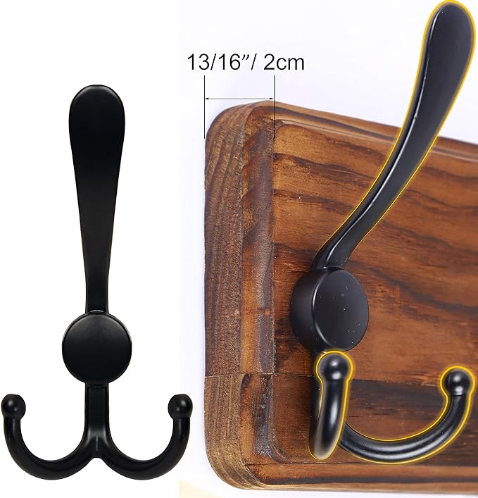 SKOLOO Rustic Large Wall Mounted Coat Rack-38.6'' Long Coat Rack - Image 7