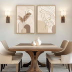 Framed Neutral Abstract Wall Art - Image 8