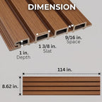 From Plain to Beautiful in Hours WPC Exterior Wall Slat Panels Waterproof - Image 2