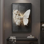 Large Framed Modern Black and White Wall Art, Contemporary Black Prints - Image 2