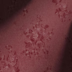 Erfoni 197"x17.7" Vintage Dark Red Wallpaper Thicken Floral Embossed Contact by Erfoni